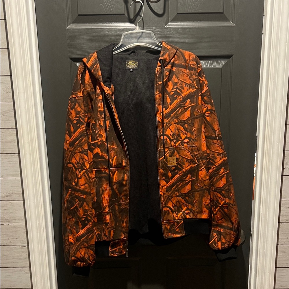 FUCT Orange Camo Zip up Jacket